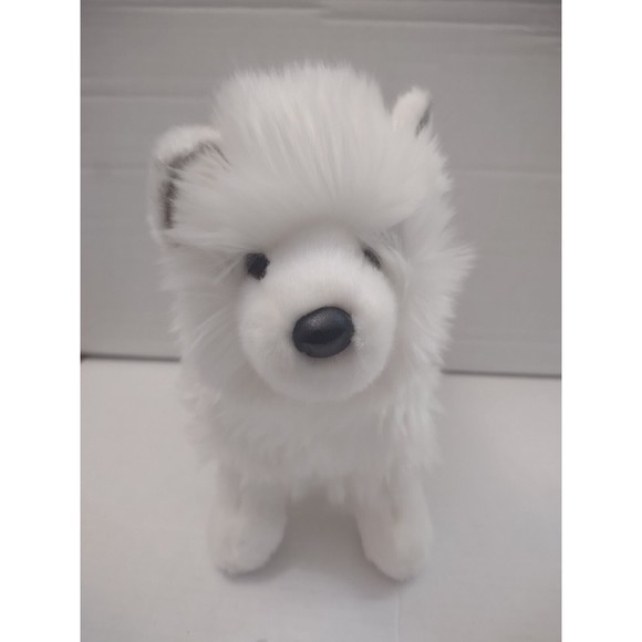 Douglas Realistic Pomeranian Plush Phoebe White Pomsky Dog Stuffed Animal 9” - Picture 2 of 7